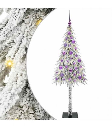 vidaXL Christmas Tree White 150 cm PE and Steel