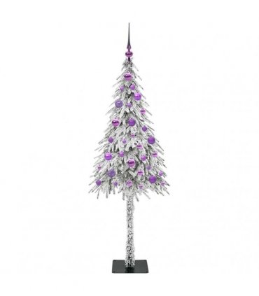 vidaXL Christmas Tree White 150 cm PE and Steel