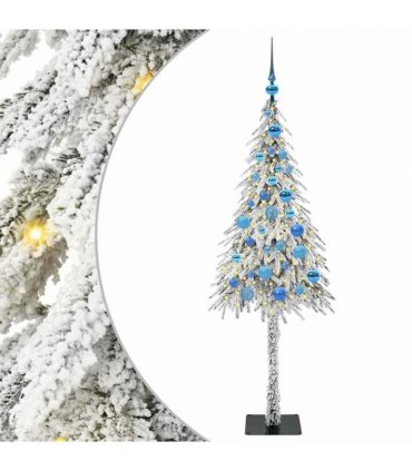 vidaXL Christmas Tree White 150 cm PE and Steel
