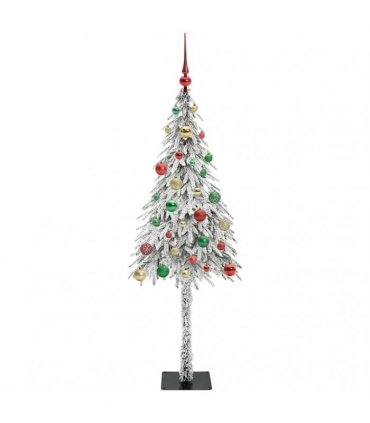 vidaXL Christmas Tree White 150 cm PE and Steel