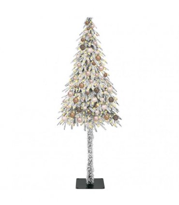 vidaXL Christmas Tree with 300 LEDs White 180 cm PE and Steel