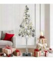 vidaXL Christmas Tree with 300 LEDs White 180 cm PE and Steel