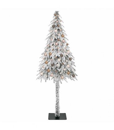 vidaXL Christmas Tree with 300 LEDs White 210 cm PE and Steel