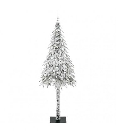 vidaXL Christmas Tree White 210 cm PE and Steel