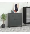 vidaXL Industrial Storage Chest Anthracite Steel