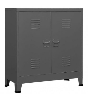 vidaXL Industrial Storage Chest Anthracite Steel
