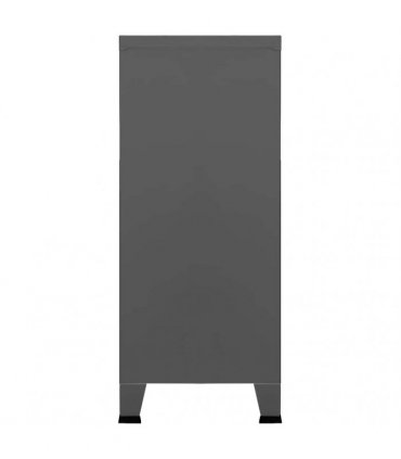 vidaXL Industrial Storage Chest Anthracite Steel