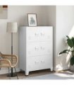 vidaXL Industrial Storage Chest White 75x40x115 cm Metal