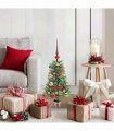 vidaXL Christmas Tree with LED Light Green 65 cm PE