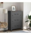 vidaXL Industrial Storage Chest Anthracite 75x40x115 cm Metal