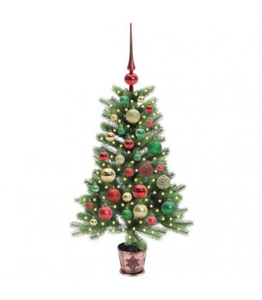 vidaXL Christmas Tree with LED Light Green 90 cm PE