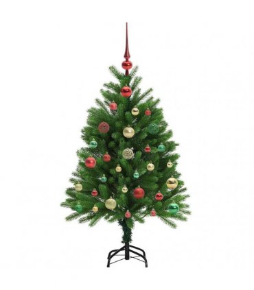vidaXL Christmas Tree with LED Light Green 120 cm PE