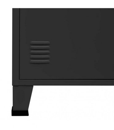 vidaXL Industrial Bookshelf Anthracite 80x32x180 cm Steel