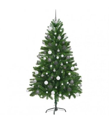 vidaXL Christmas Tree with LED Light Green 180 cm PE
