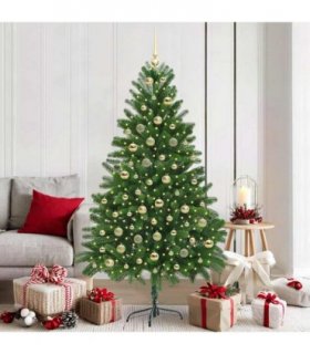 vidaXL Christmas Tree with LED Light Green 180 cm PE