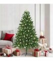 vidaXL Christmas Tree with LED Light Green 180 cm PE