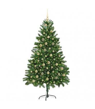 vidaXL Christmas Tree with LED Light Green 180 cm PE