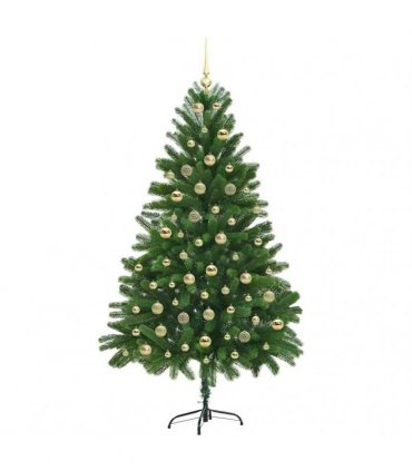 vidaXL Christmas Tree with LED Light Green 180 cm PE