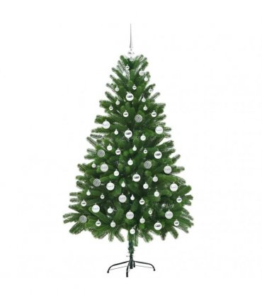 vidaXL Christmas Tree with LED Light Green 180 cm PE