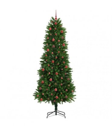 vidaXL Christmas Tree with LED Light Green 240 cm PE