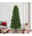 vidaXL Christmas Tree with LED Light Green 240 cm PE