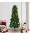 vidaXL Christmas Tree with LED Light Green 240 cm PE
