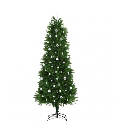 vidaXL Christmas Tree with LED Light Green 240 cm PE