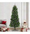vidaXL Christmas Tree with LED Light Green 240 cm PE