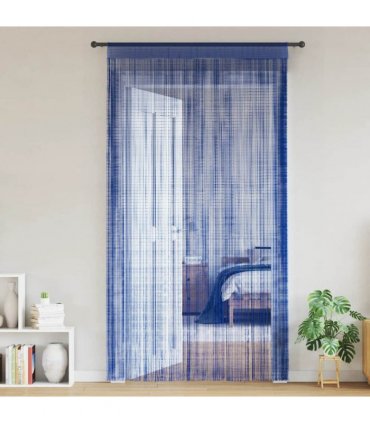 vidaXL String Curtains 2 pcs 140x250 cm Blue