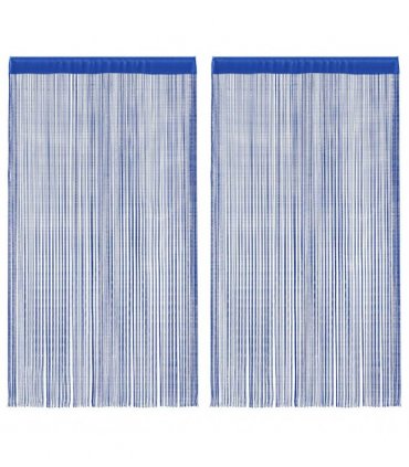 vidaXL String Curtains 2 pcs 140x250 cm Blue