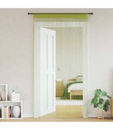 vidaXL String Curtains 2 pcs 140x250 cm Green