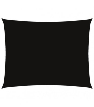 vidaXL Sunshade Sail Oxford Fabric Rectangular 6x8 m Black