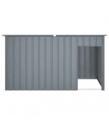 vidaXL Dog House with Roof Anthracite 196x91x110 cm Galvanised Steel