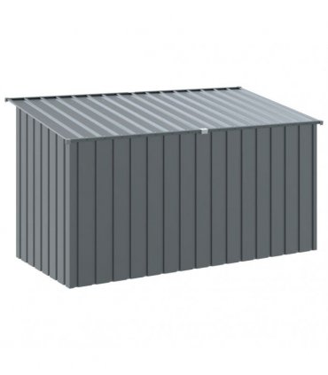vidaXL Dog House with Roof Anthracite 196x91x110 cm Galvanised Steel
