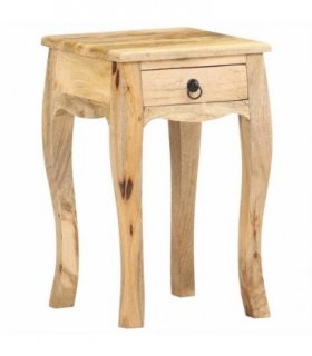 vidaXL Bed Cabinet 28x28x46 cm Solid Mango Wood