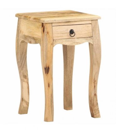 vidaXL Bed Cabinet 28x28x46 cm Solid Mango Wood