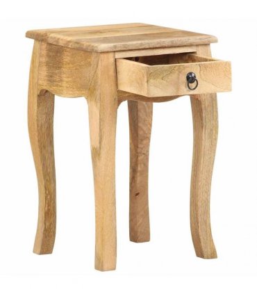vidaXL Bed Cabinet 28x28x46 cm Solid Mango Wood