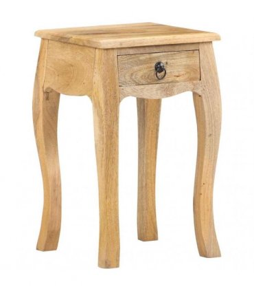 vidaXL Bed Cabinet 28x28x46 cm Solid Mango Wood