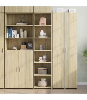 vidaXL Highboard Sonoma Oak 45x41x185 cm Engineered Wood