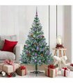 vidaXL Artificial Christmas Tree Green 150 cm PVC and Steel