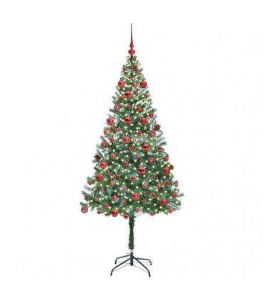 vidaXL Artificial Christmas Tree Green 180 cm PVC and Steel