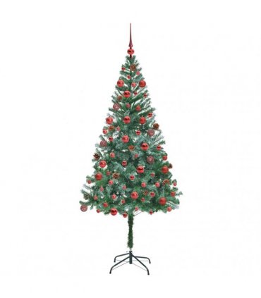 vidaXL Artificial Christmas Tree Green 180 cm PVC and Steel