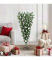 vidaXL Upside-down Artificial Pre-lit Christmas Tree with Ball Set