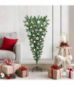 vidaXL Upside-down Artificial Pre-lit Christmas Tree with Ball Set