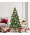 vidaXL Christmas Tree with LED Light 180 cm 300 LEDs Warm White
