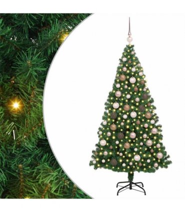 vidaXL Christmas Tree with LED Light 180 cm 300 LEDs Warm White