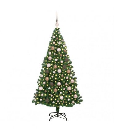 vidaXL Christmas Tree with LED Light 180 cm 300 LEDs Warm White