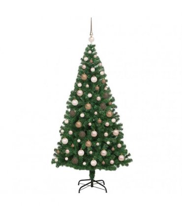 vidaXL Christmas Tree with LED Light 180 cm 300 LEDs Warm White