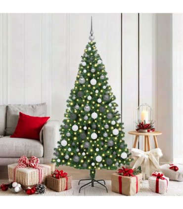 vidaXL Christmas Tree with LED Light 180 cm 300 LEDs Warm White