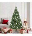 vidaXL Christmas Tree with LED Light 180 cm 300 LEDs Warm White